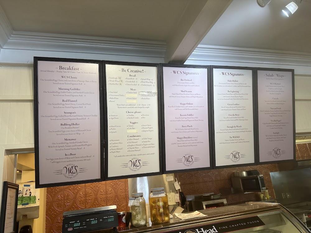 The Wells Country Store Menu image 1